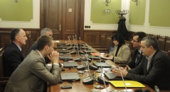 26 February 2015 The Chairman and Deputy Chairman of the Committee on the Diaspora and Serbs in the Region in meeting with the President of the Serbian National Council of Montenegro 